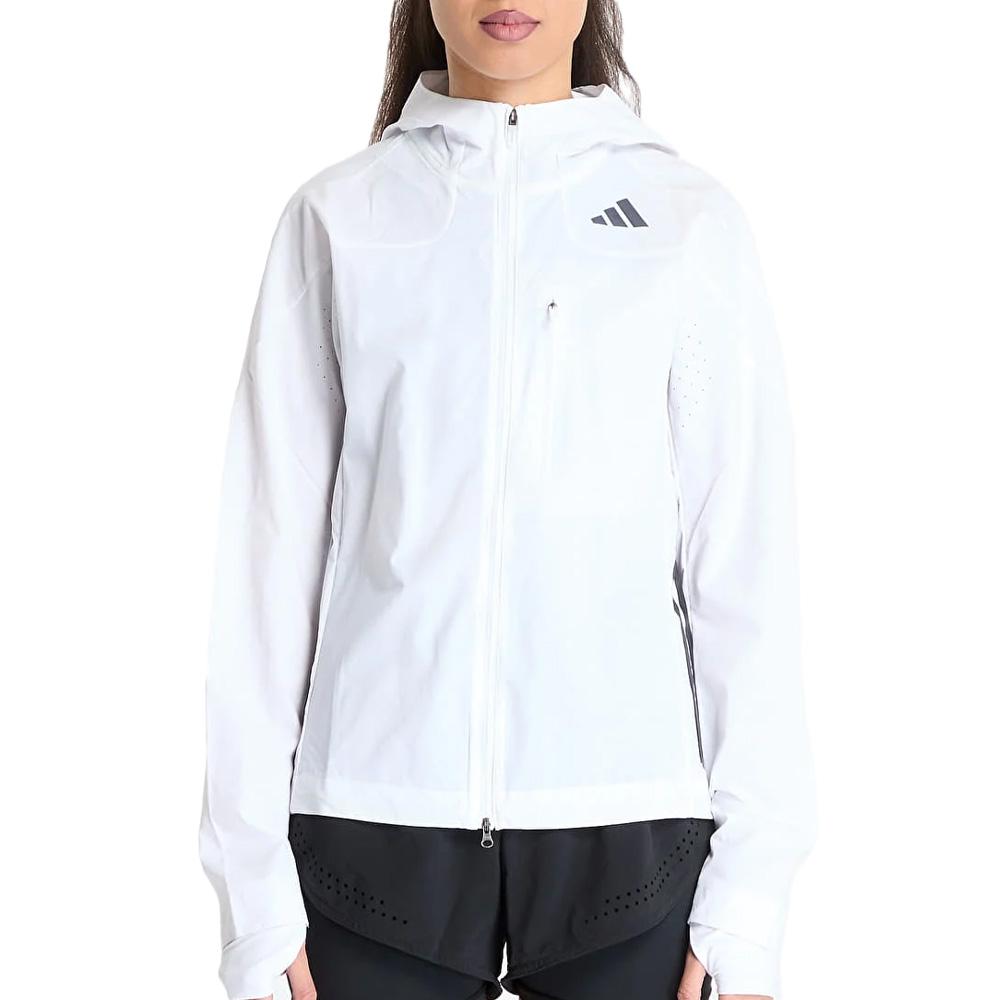 Veste de Running Blanc Femme Adidas Adizero pas cher