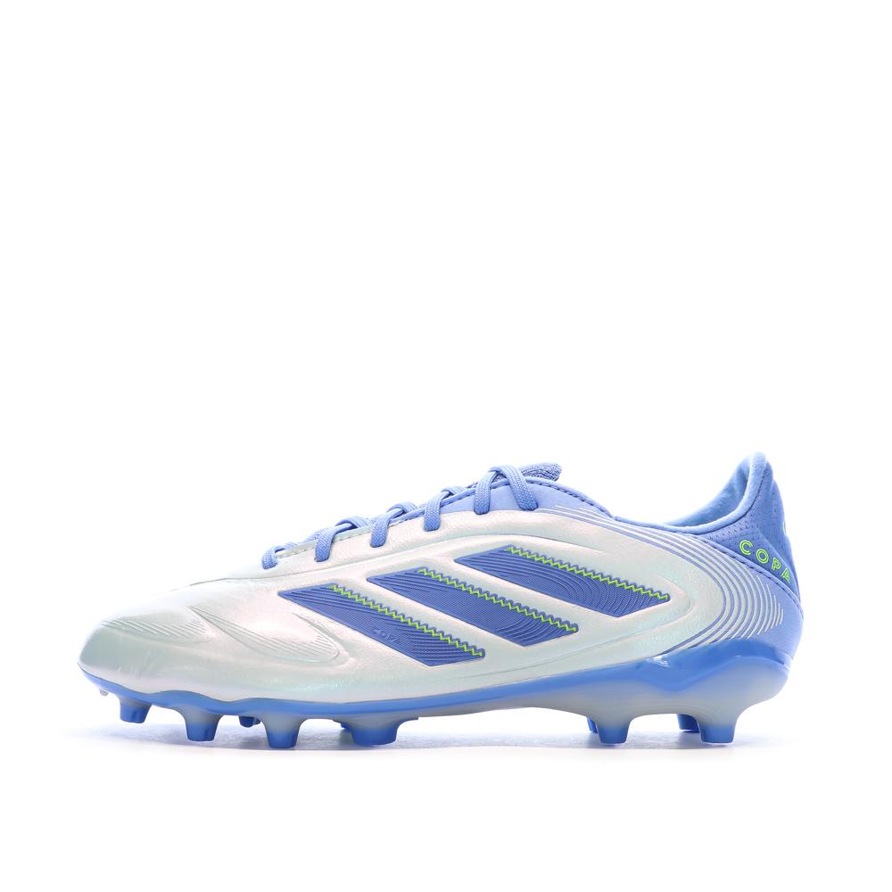 Chaussures de Foot Bleu/Gris Junior Adidas Copa Pure III Elite FG/MG pas cher