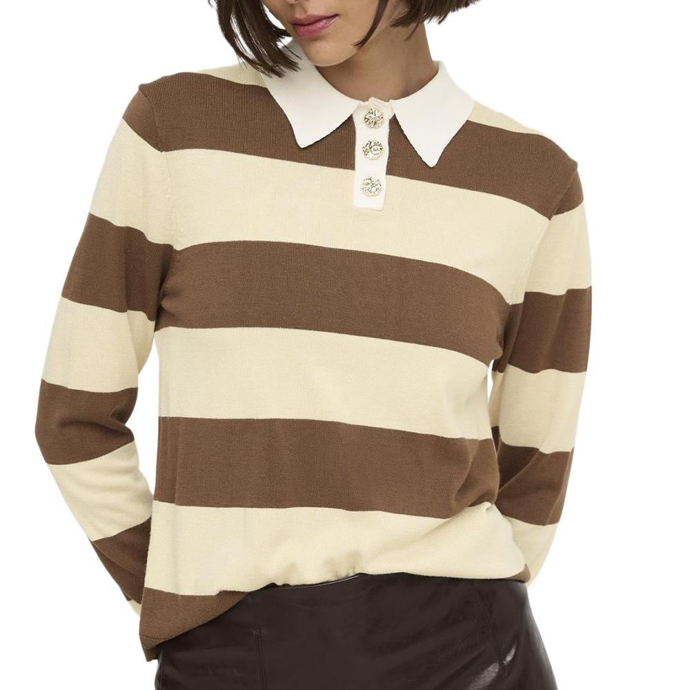 Women’s Yellow/Brown Polo Shirt JDY Melany affordable