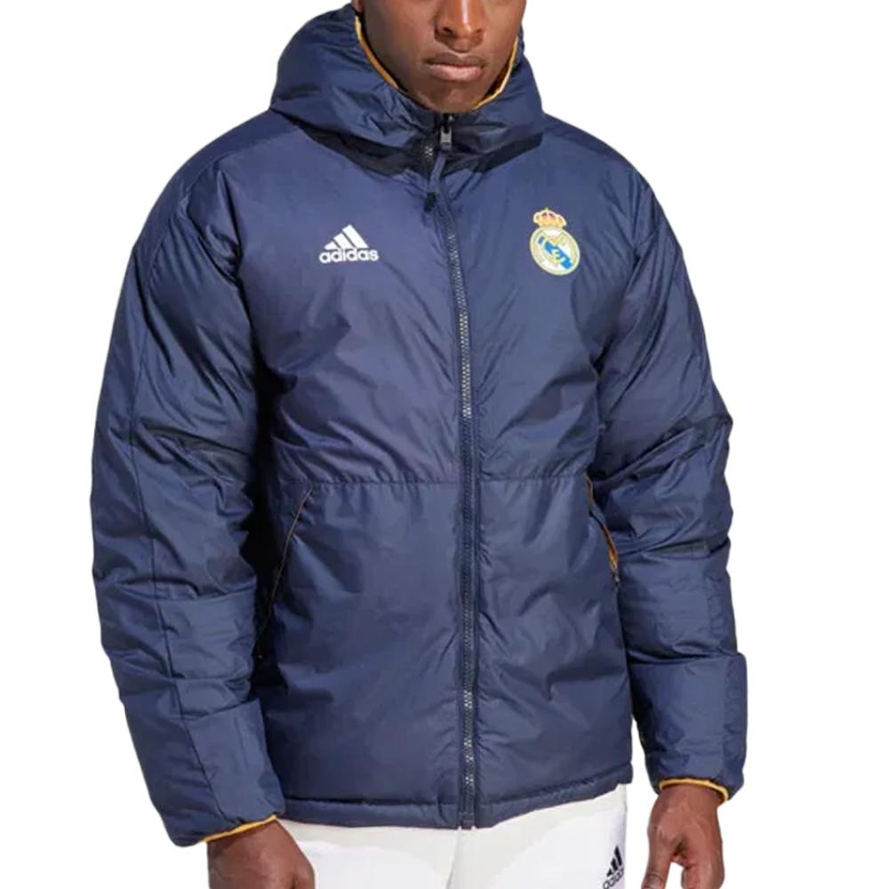 Real Madrid Doudoune Hombre Azul Marino Adidas Abajo barato