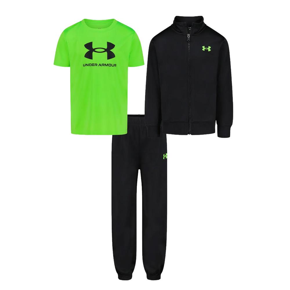 3-teiliges Trainingsset, schwarz, Under Armour Brawler Track Ansicht 2