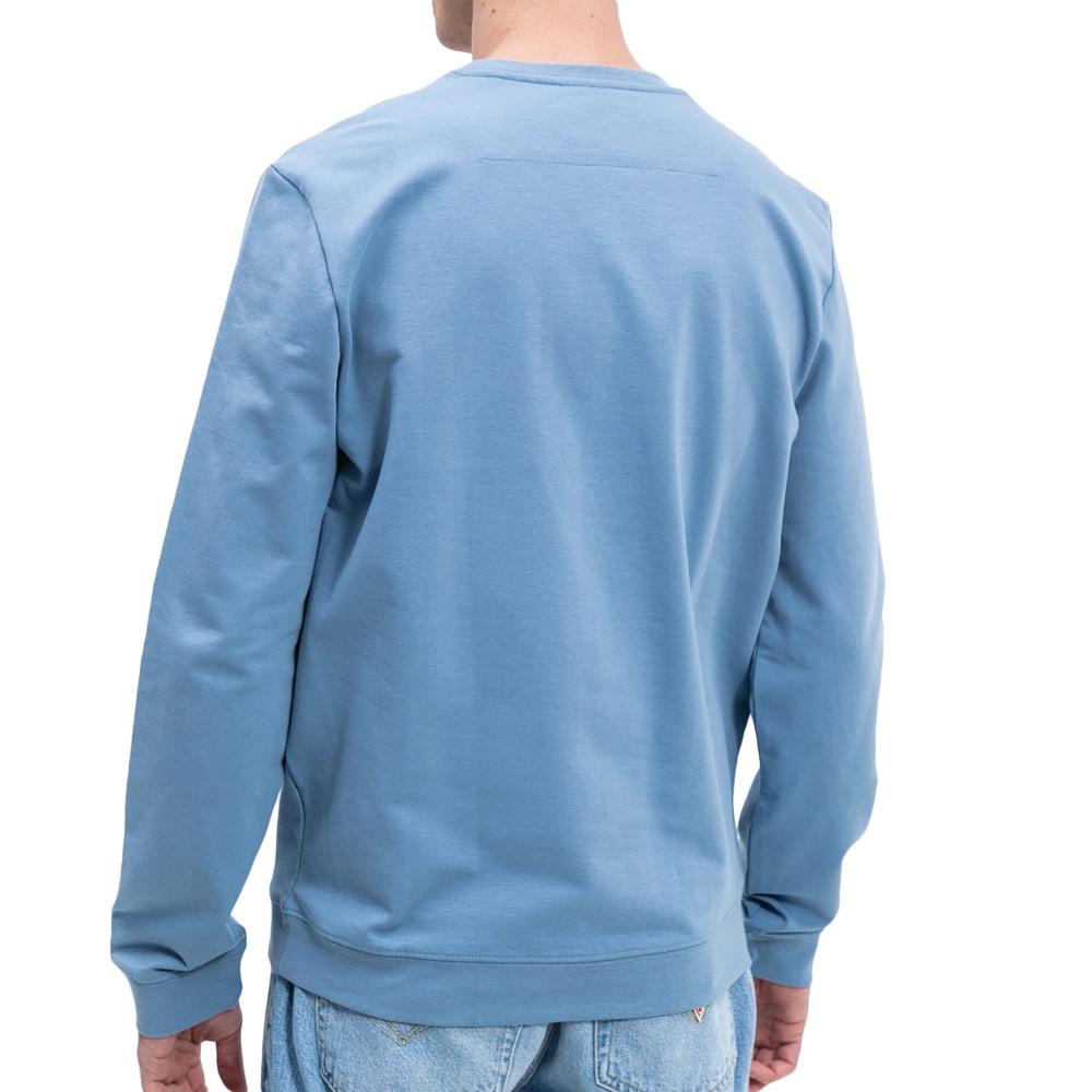 Guess Men's Blue Triangle Logo Sweat Top Photo of the Espace des Marques %store% store - view of %key%