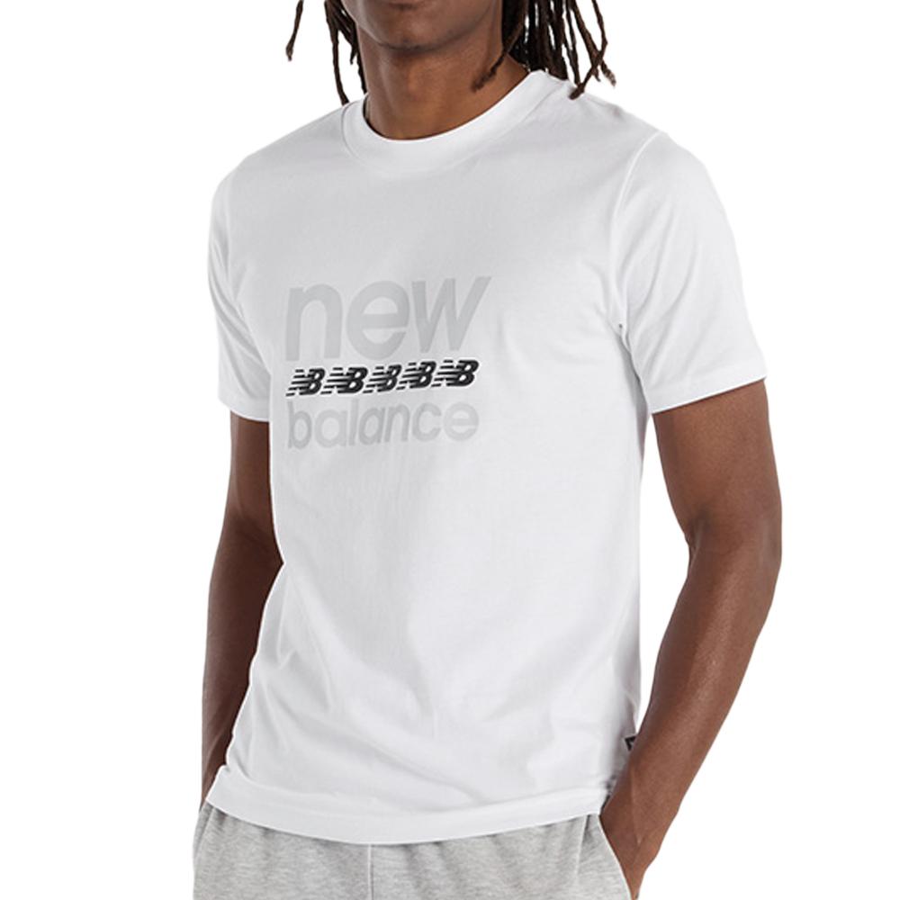 Men's White T-Shirt New Balance Sport Essentials affordable