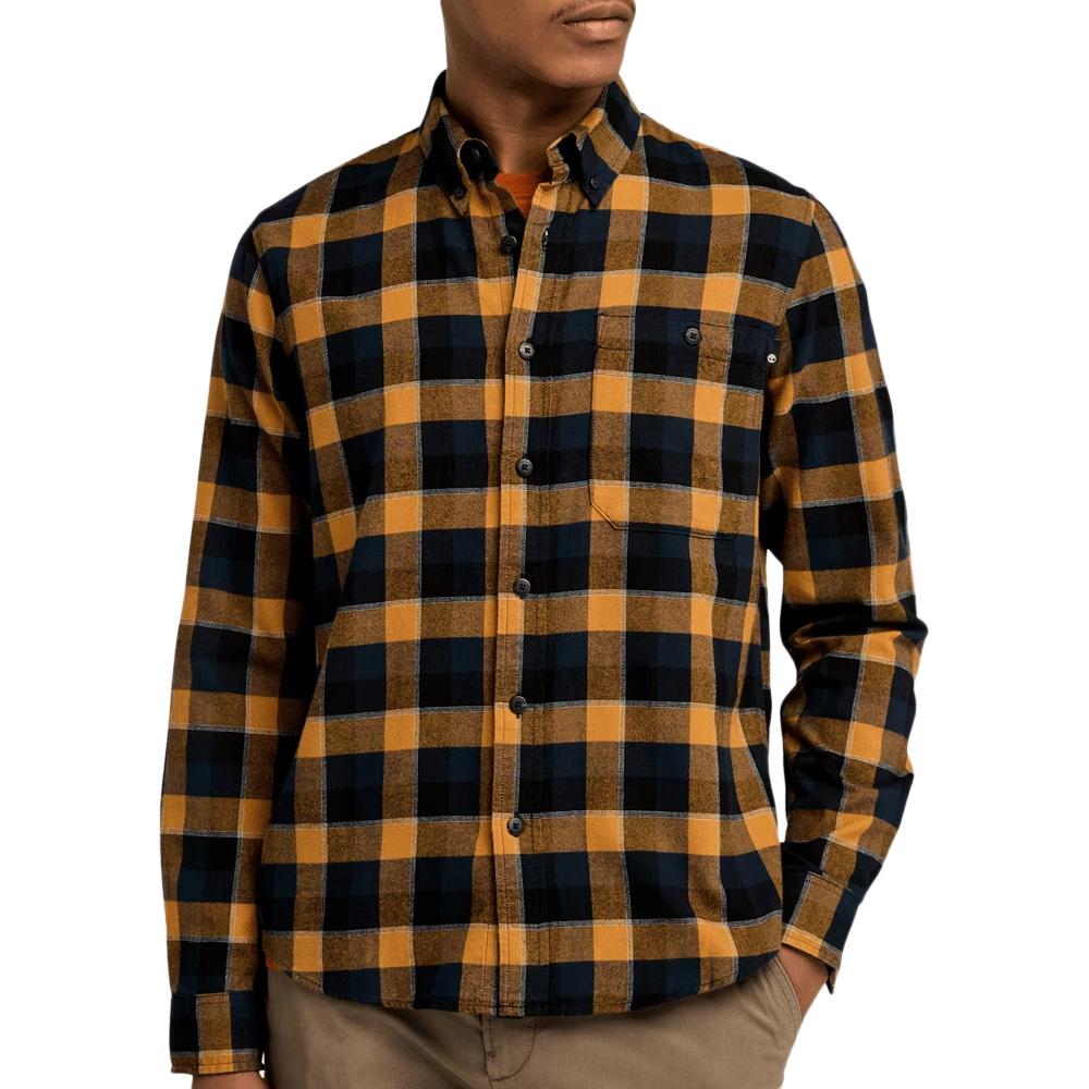 Timberland Solucell Buffalo Camisa a cuadros azul marino/camel para hombre barato