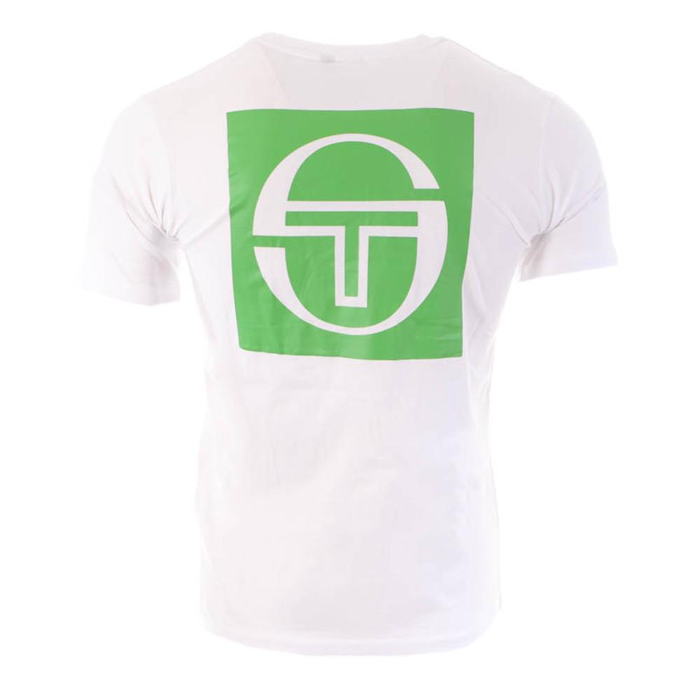 Men's Sergio Tacchini Squared White T-Shirt Photo of the Espace des Marques %store% store - view of %key%