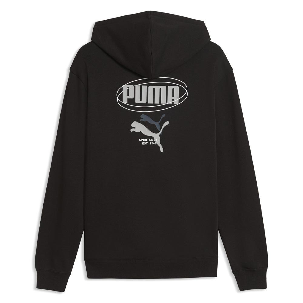 Sweat À Capuche Noir Femme Puma Story vue 2