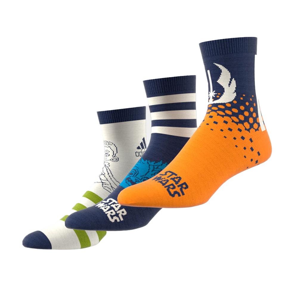 x3 Pares de Calcetines Adidas Blanco/Azul Marino Junior/Adulto IU4870 barato