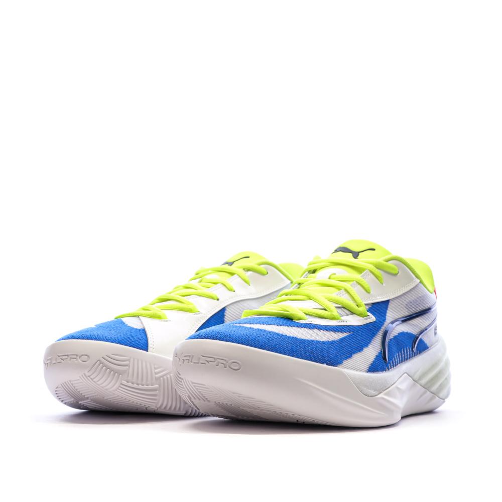Chaussures de Basketball Blanches/Bleu Homme Puma All-pro Nitro vue 6