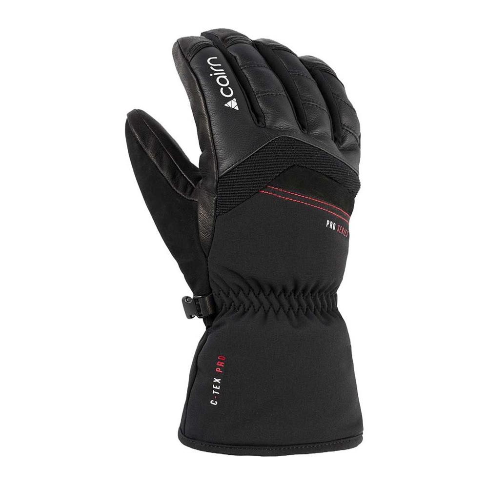 Schwarze Cairn Denali-Skihandschuhe für Damen und Herren günstig