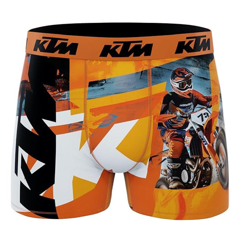 Boxers negros/naranjas para hombre KTM Moto Cross barato