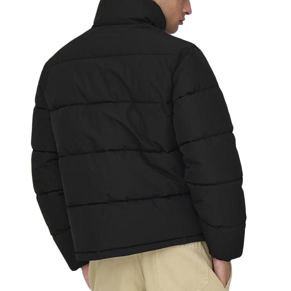 Schwarze Daunenjacke Mann Only &amp; Sons Puffer Ansicht 2