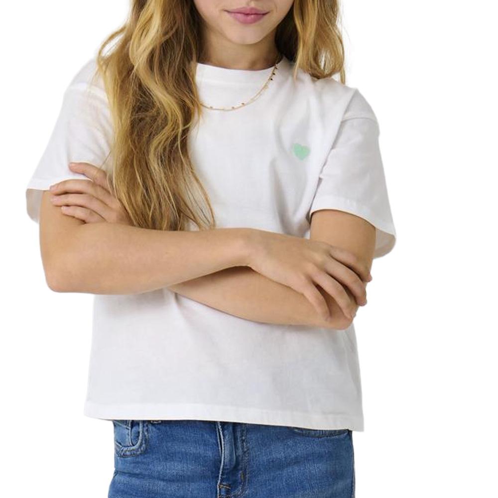 T-shirt Blanc Kids ONLY Maiken pas cher