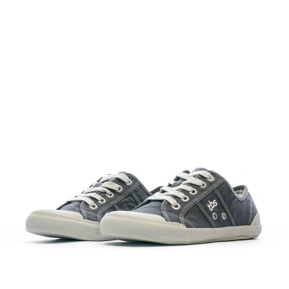 Graue Leinensneaker Frau TBS Opiace Ansicht 6
