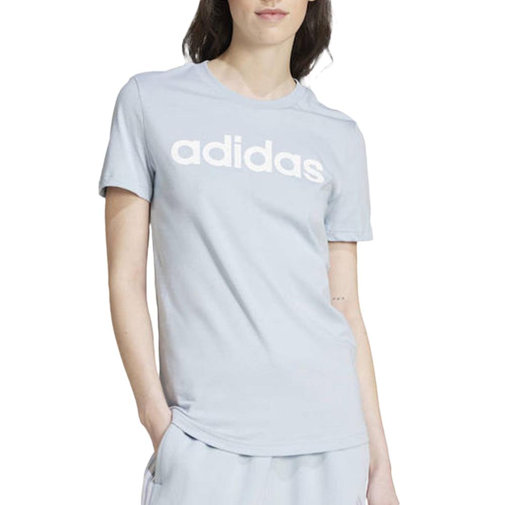 Adidas Lins Damen Blaues T-Shirt günstig
