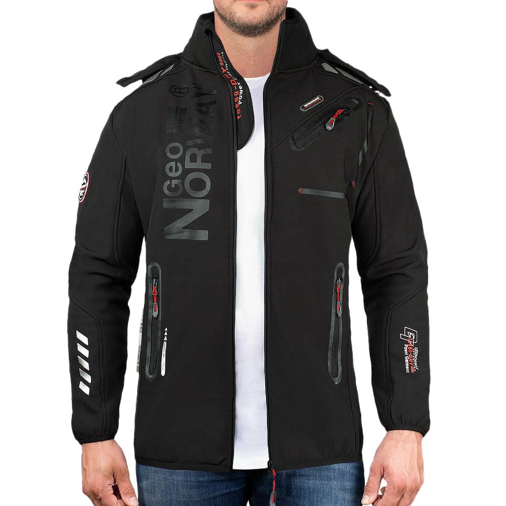 Softshell-Parka Schwarz Mann Geographical Norway GN-ROYAUTE günstig
