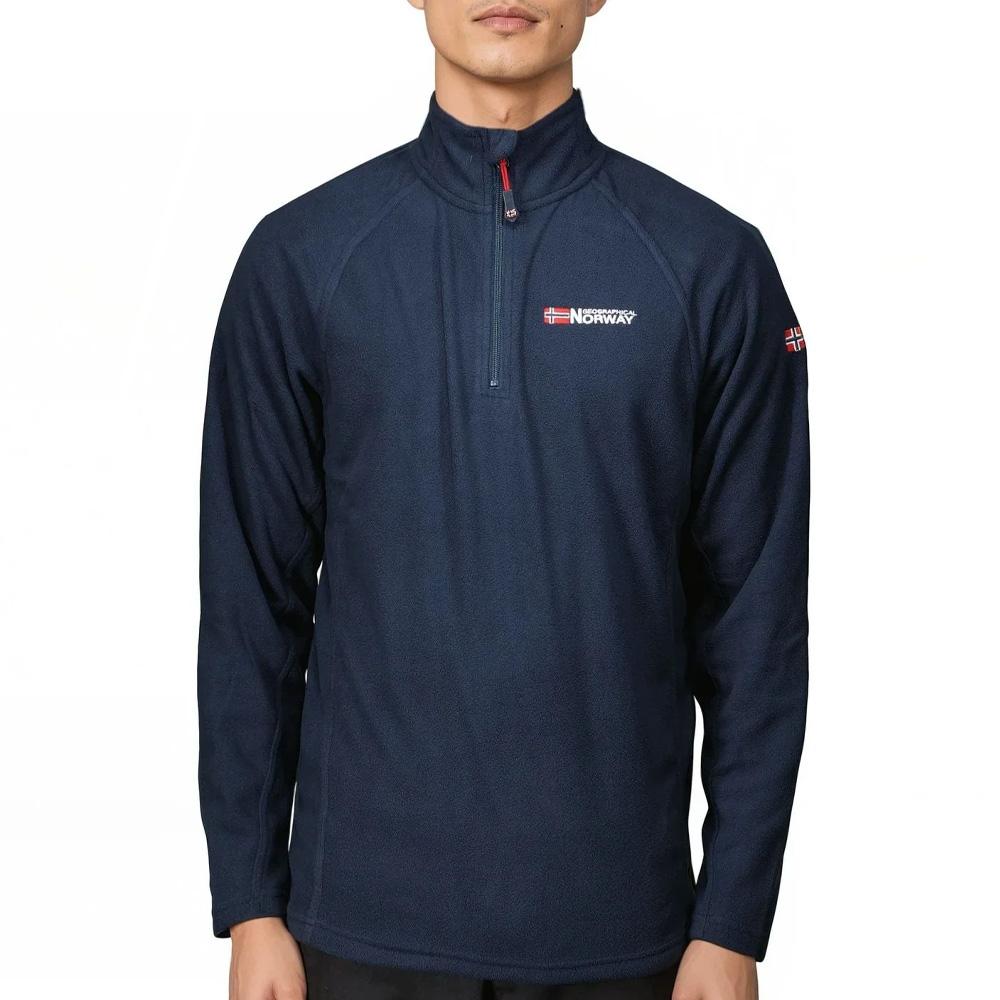 Chaqueta polar Geographical Norway Men 233 1/4 Zip Azul marino barato