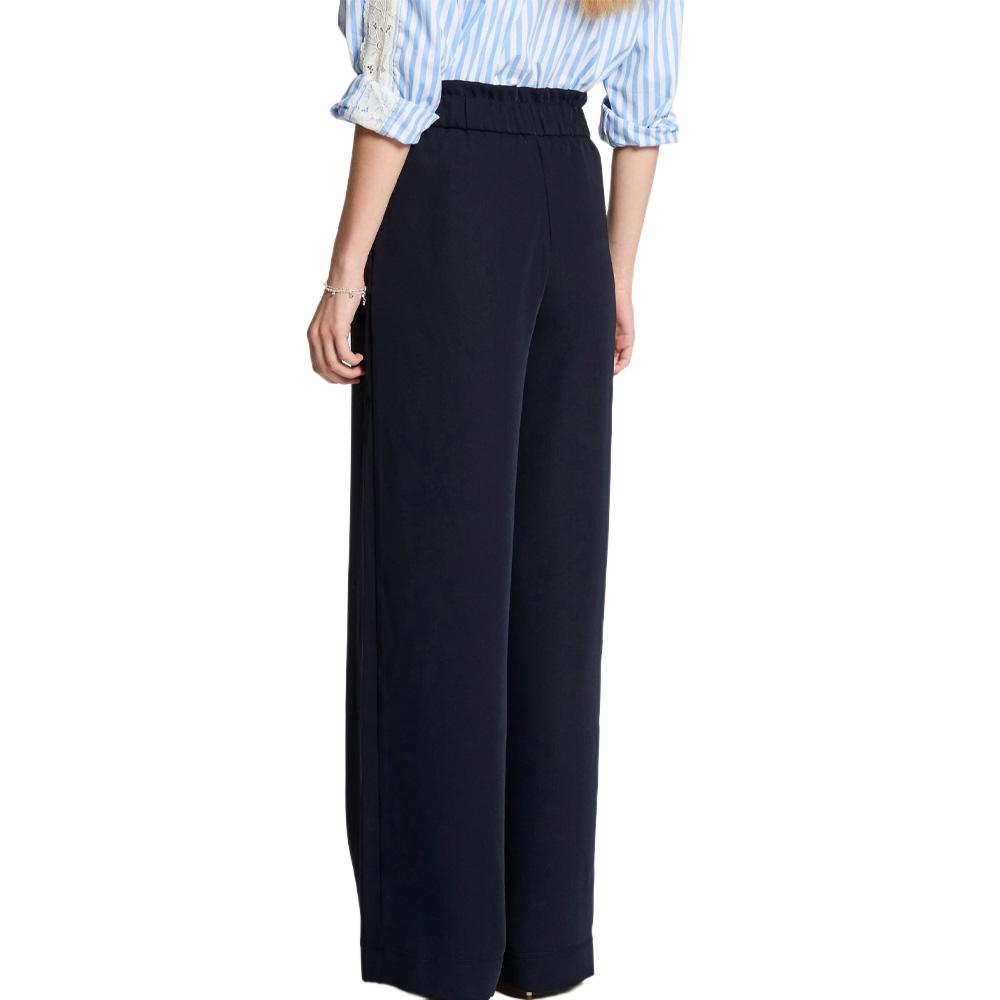 Pantalones fluidos azul marino para mujer Morgan PBIRD ver 2
