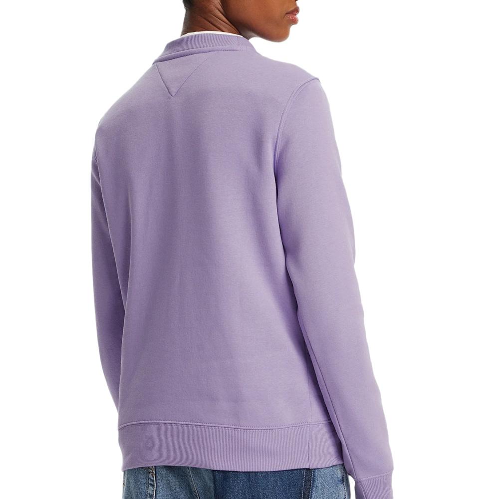 Sudadera Púrpura Mujer Tommy Hilfiger Flag Crew DW0DW19959 ver 2