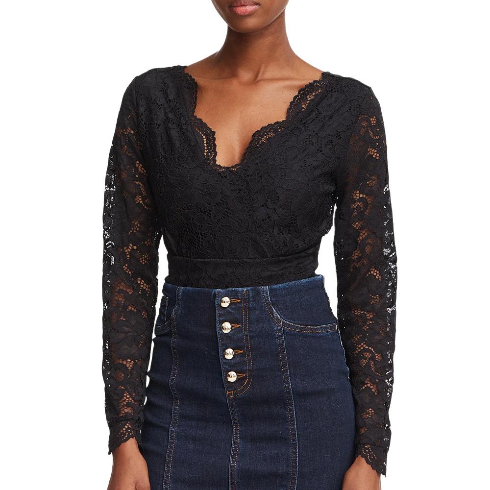 Women’s Black Morgan TEANA Bodysuit affordable