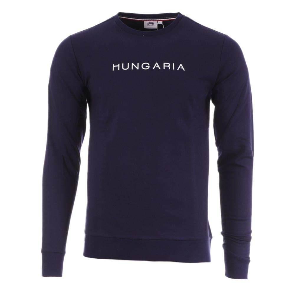 Sudadera Hungaria Akan Azul Marino, Hombre barato