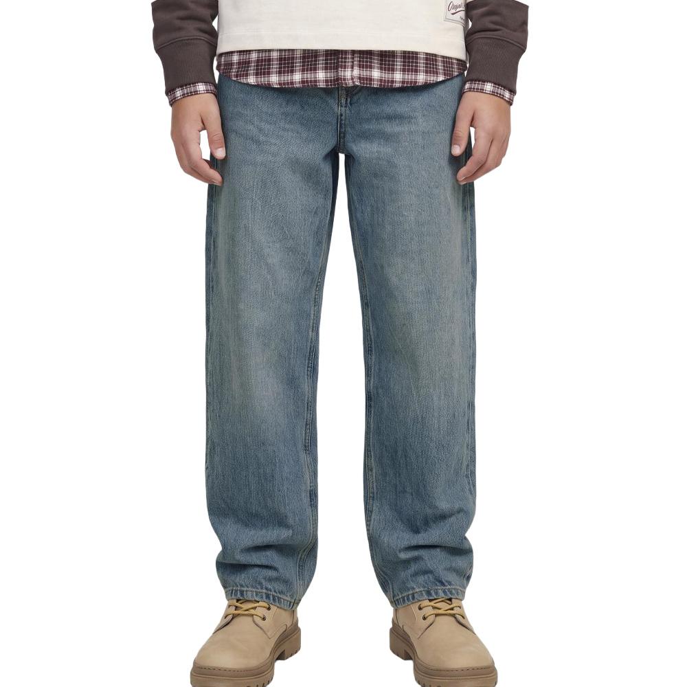 Jean Baggy Bleu Délavé Garçon Jack & Jones Alex pas cher