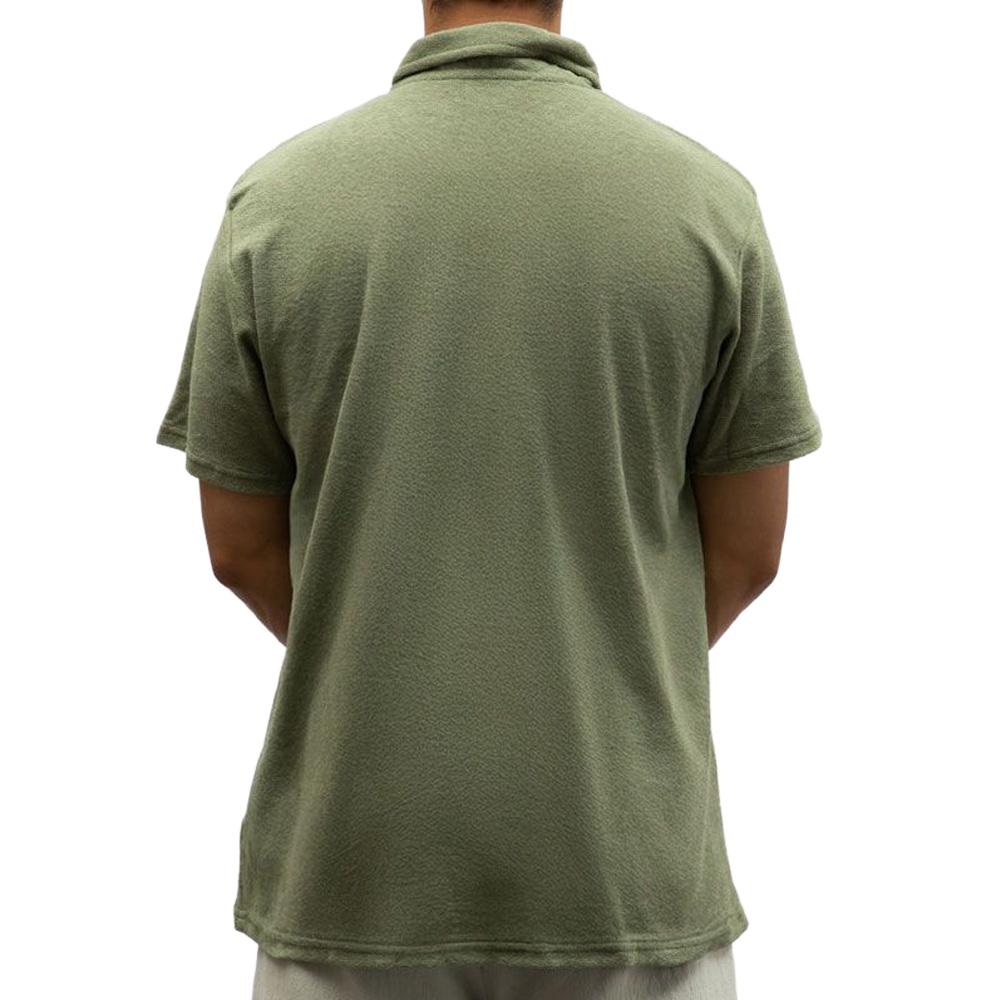 Men’s Khaki Paname Brothers Terry Cloth Polo Shirt Photo of the Espace des Marques %store% store - view of %key%