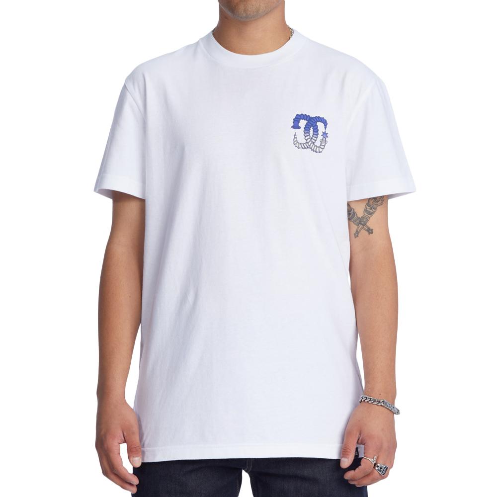 Weißes Herren-T-Shirt von DC Shoes „Star Screwed“ günstig