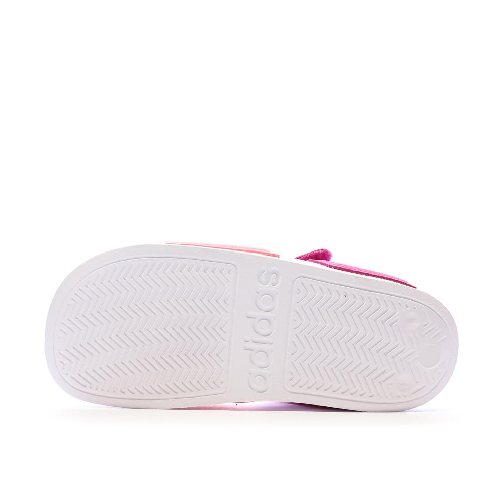 Adidas Adilette K Girls Pink/White Sandals Photo of the Espace des Marques %store% store - view of %key%
