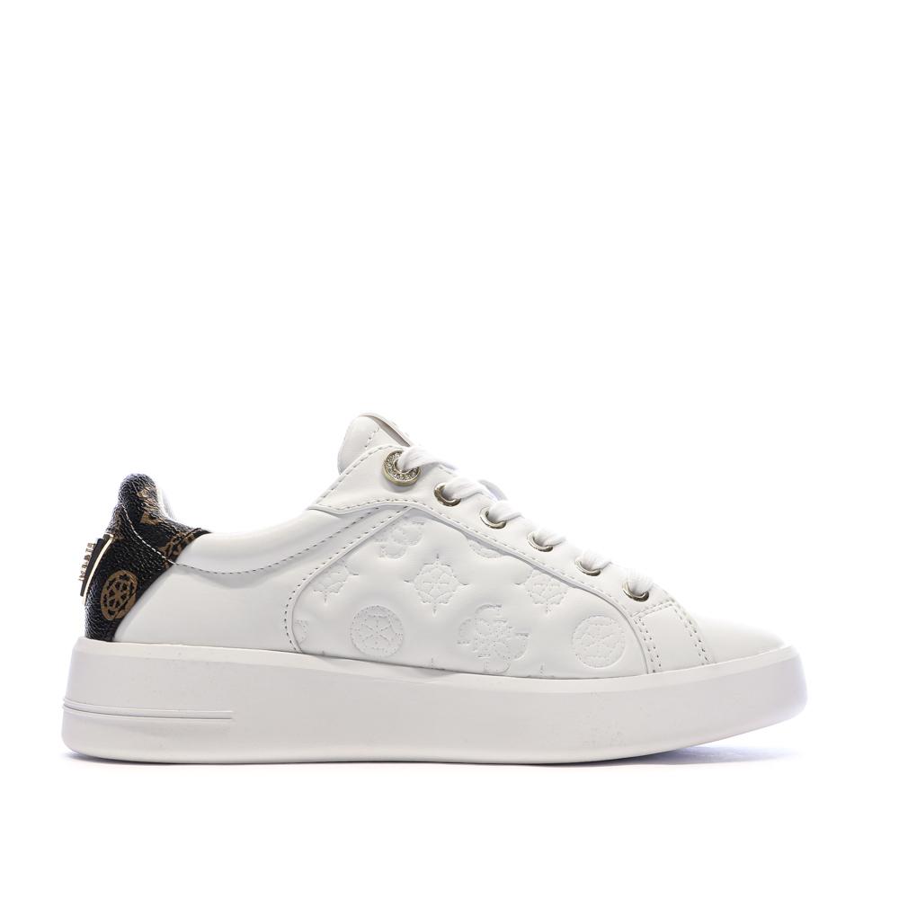 Zapatillas blancas/negras para mujer de Guess FLJRONFAL12 ver 2
