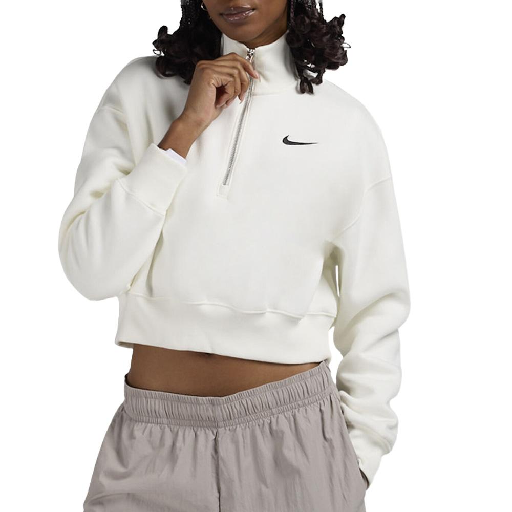 Sudadera con cremallera Nike Nsw Style Blanco, Mujer barato