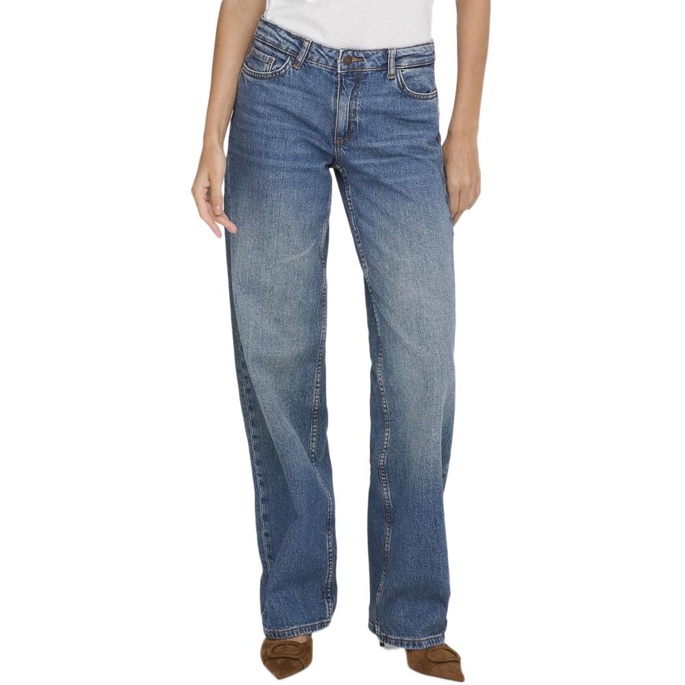 Jean Droit Taille Basse Bleu Femme JDY Katie 1006 pas cher