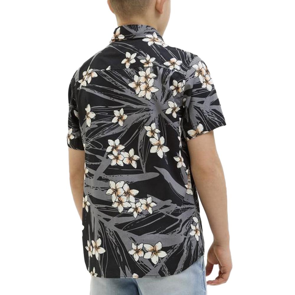 Jack &amp; Jones Hawaii Boy's Black Patterned Shirt Photo of the Espace des Marques %store% store - view of %key%