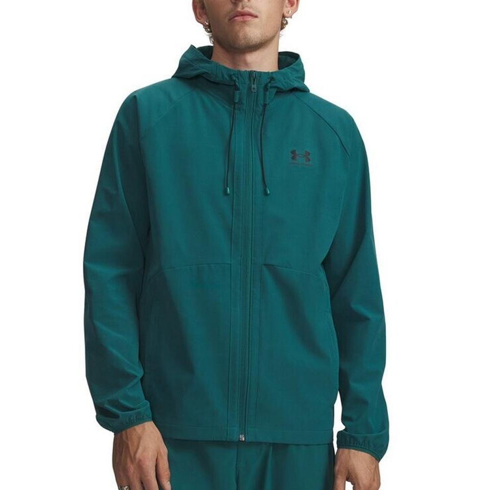 Under Armour UA Stretch Men’s Blue-Green Rain Jacket affordable
