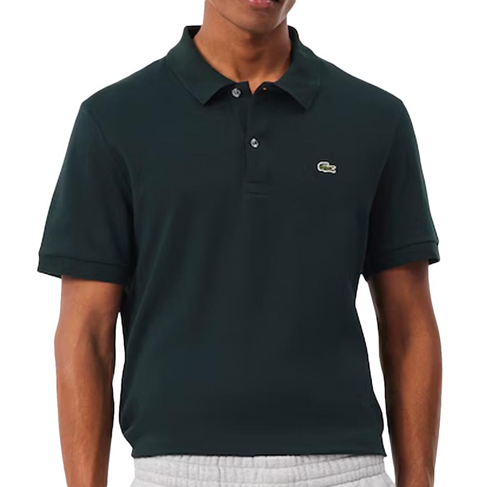 Polo Vert Sapin Homme Lacoste Fit Pima pas cher