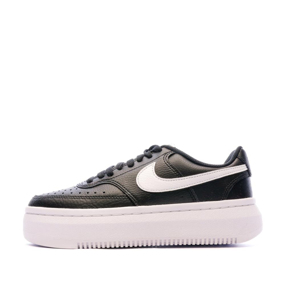 Baskets Noir/Blanc Femme Nike Court Vision Alta pas cher