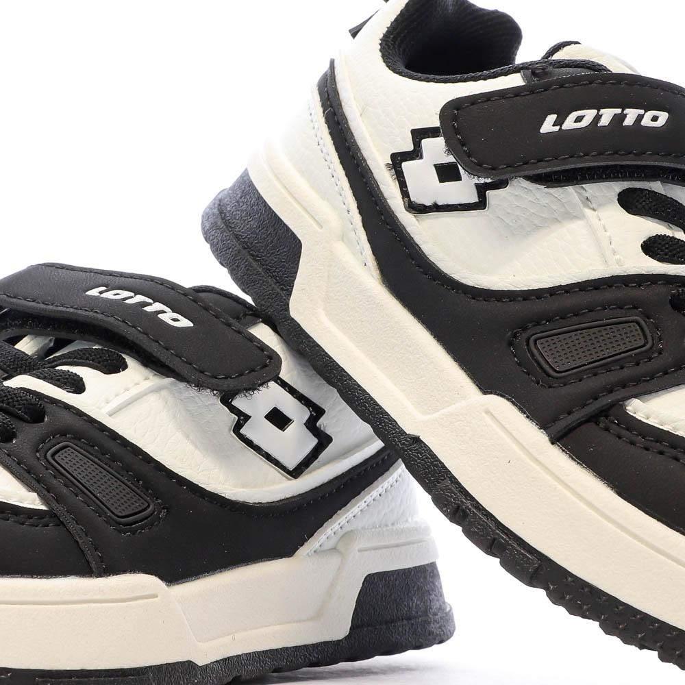 Boys' White/Black Sneakers Lotto Basket Pescara Photo of the Espace des Marques %store% store - view of %key%
