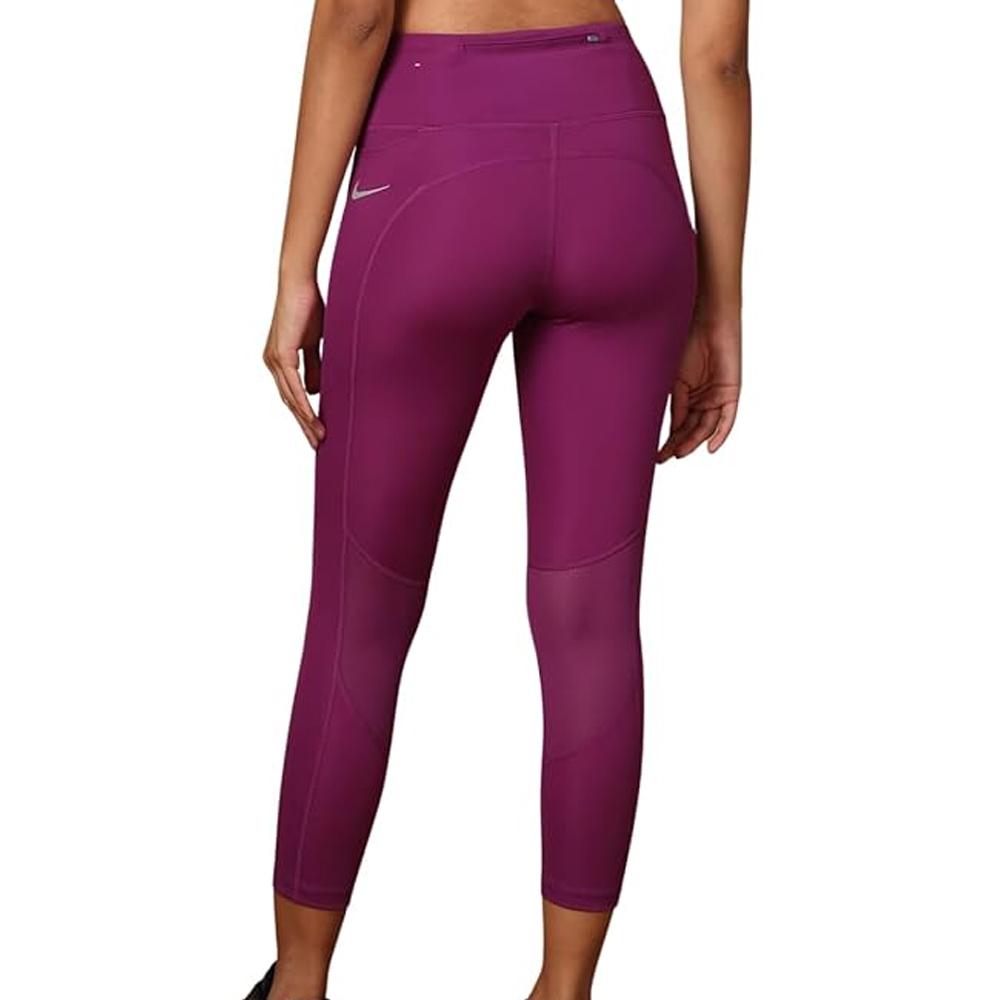 Womens Nike Fast Crop Lila Leggings Ansicht 2