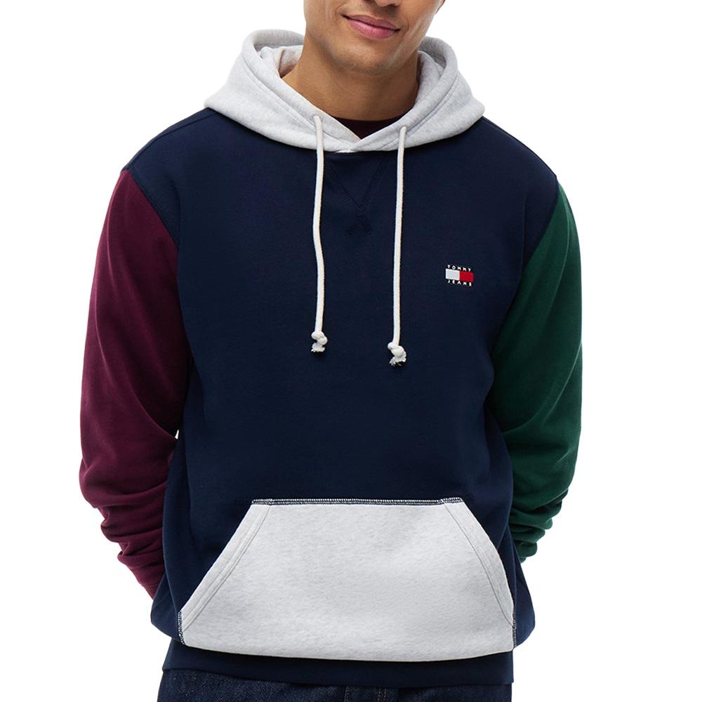 Herren-Kapuzenpullover in Marineblau von Tommy Hilfiger „Badge Hoodie“ günstig