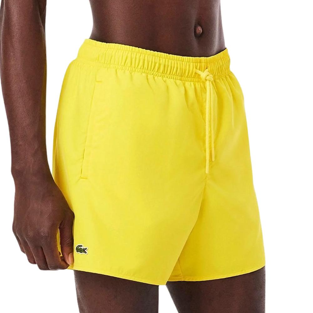 Gelbe Badeshorts für Herren von Lacoste, Quick Dry günstig