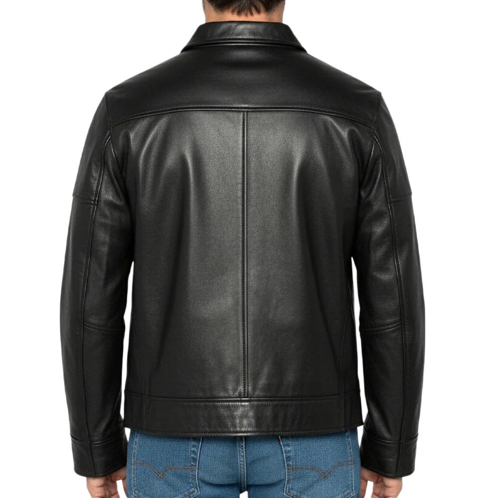 Schott LCADAM Men's Black Jacket Photo of the Espace des Marques %store% store - view of %key%
