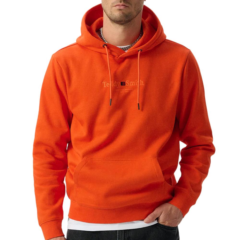 Orange Kapuzenpullover Mann Teddy Smith Jim günstig