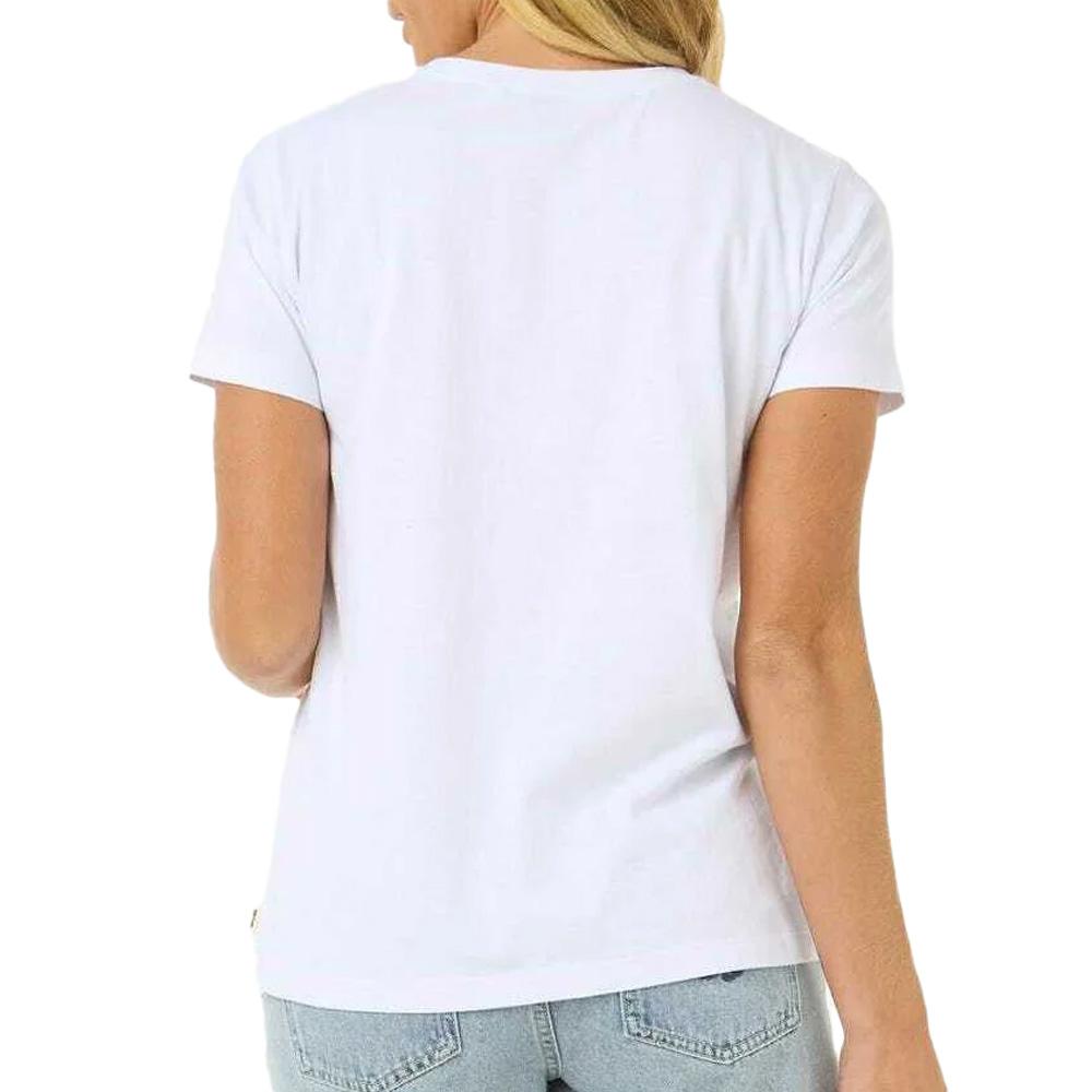 Rip Curl Crystal Standard Camiseta blanca de mujer ver 2
