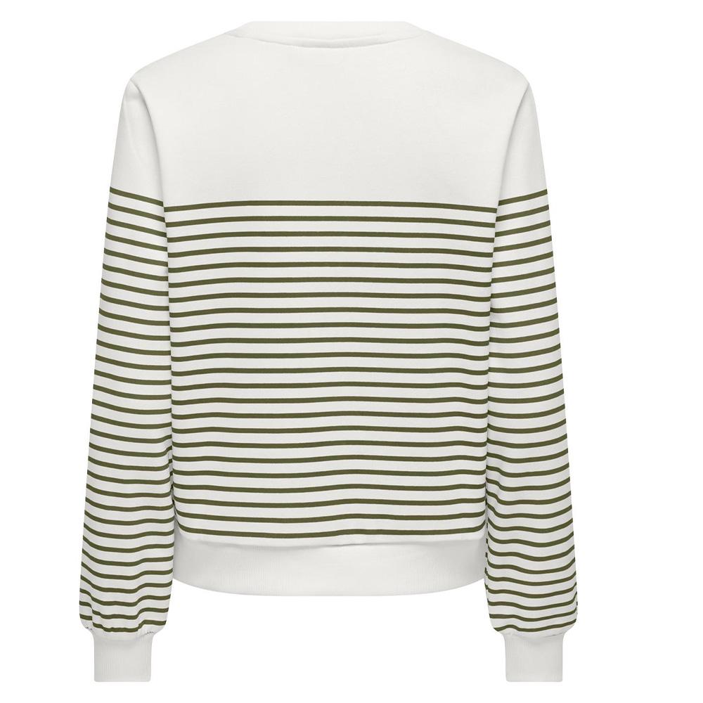 Weiß/Grünes Sweatshirt für Damen von Only Bine Ansicht 2