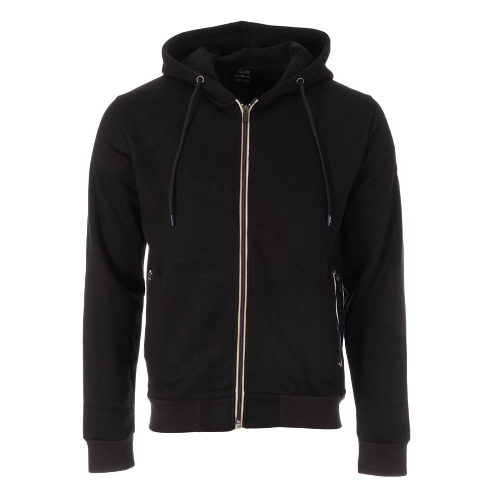 Sudadera negra con cremallera para hombre RMS26 8254 barato