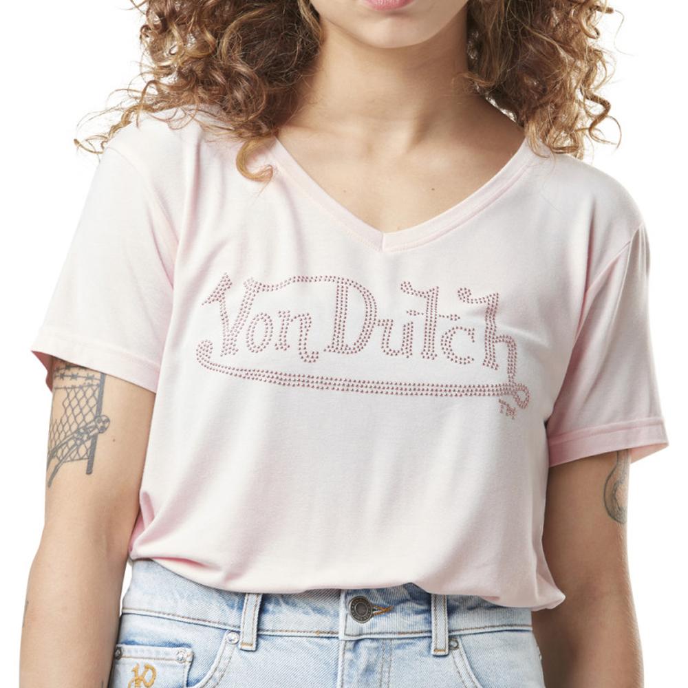 Rosa T-Shirt Frau Von Dutch Roan günstig