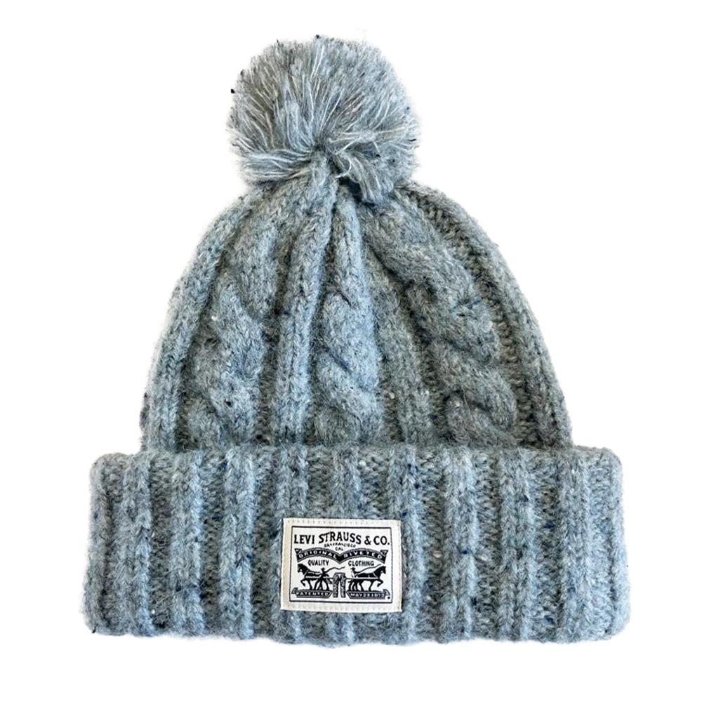 Levi's Pom Beanie – Grey Women's Hats affordable
