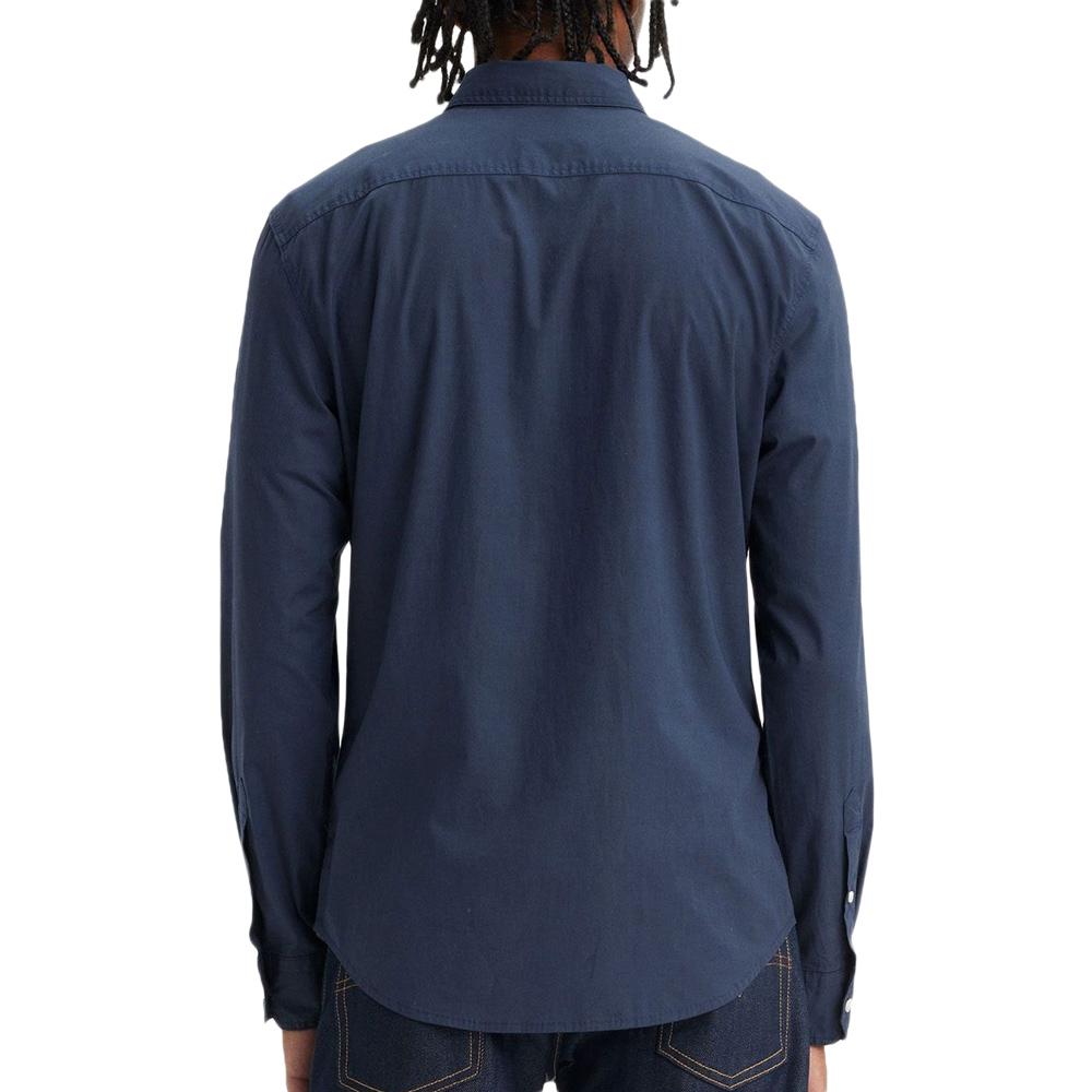 Camisa Levi's de manga larga para hombre 86625 azul marino ver 2