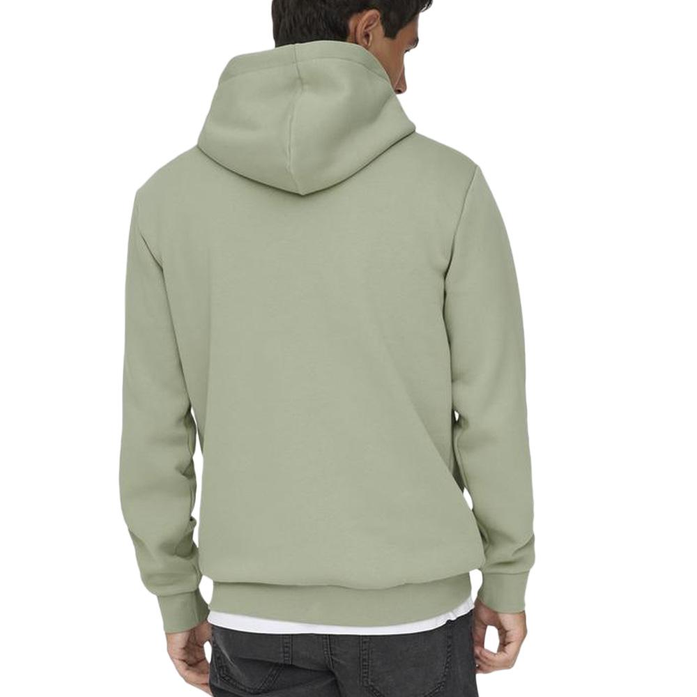 Herren Only &amp; Sons Ceres Kapuzenpullover Mittelgrün Ansicht 2