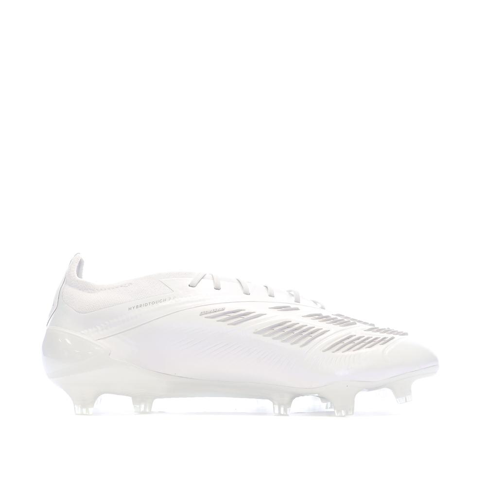Chaussures de Foot Blanches Homme Adidas Predator Elite FG vue 2