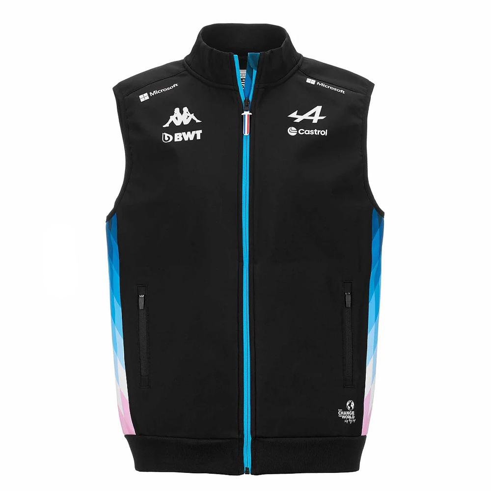 Chaqueta sin mangas Kappa Abosle Negro/Turquesa, Hombre barato
